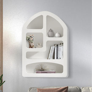 Armoire de rangement de salon en bois de style ferme européenne moderne avec 5 étagères - Durable et respectueux de l'environnement - Product Image 6