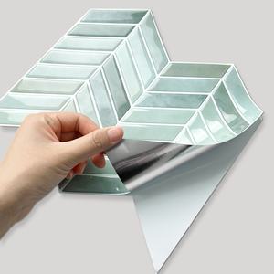 Verde Peel and Stick mattonelle Stick sul Backsplash autoadesivo <span class=keywords><strong>piastrelle</strong></span> da parete cucina <span class=keywords><strong>bagno</strong></span> decorazione da parete interna DIY impermeabile - Product Image 1