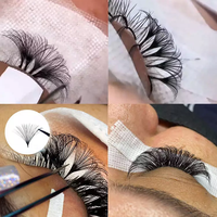Extensions de cils en soie cachemire 0,03 mm-0,10 mm, extensions de cils volume, faux cils, plateaux de cils faits à la main