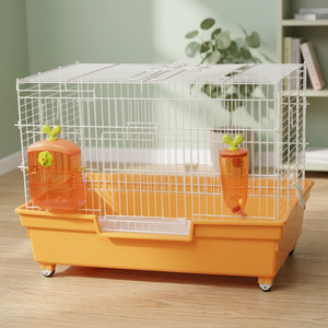 Acepet Rabbit Cage Model 743-C with Wheels <b>Plastic</b> Tray Wire & <b>Plastic</b> Construction Quadrate Shape - Product Image 2