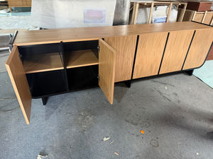 Meubles Disen, vente directe d'usine de haute qualité, meubles de salon, meuble TV, tiroir, chêne massif, console multimédia à 6 portes - Product Image 2