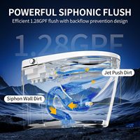 WC intelligent de haute qualité, cuvette de toilette électrique intelligente avec bidet intégré pour la construction résidentielle haut de gamme