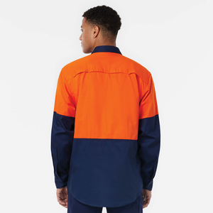 Camisa de Trabajo Industrial para Hombre, 100% Algodón, Logotipo Personalizado, Color de Moda, Manga Larga, Transpirable, de Alta Calidad - Product Image 3