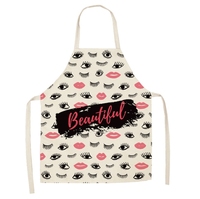 Tablier à motif de cils cuisine femmes adulte maison cuisine cuisson nettoyage tabliers bavoirs Extension de cils outils de maquillage