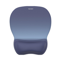 Tapis de souris de bureau ergonomique, petit repose-poignet en gel, surface lisse, base en caoutchouc antidérapante, tapis de bureau durable pour ordinateur portable