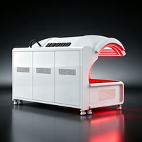 Lit de luminothérapie rouge 633nm 810nm 850nm 940nm, lit de luminothérapie proche infrarouge avec contrôle par tablette sans fil