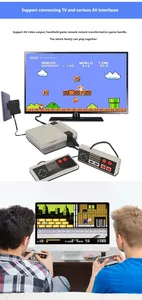 เครื่องเล่นเกม NES Mini 620 1300 เกมใน 1 รุ่นใหม่ คอนโซลเกมทีวี NES คอนโซลเกมย้อนยุคสีแดงขาว - Product Image 3