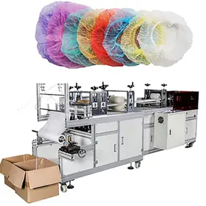 Bowl cover Disposable PP Non woven strip clip cap bouffant head covercap making machine new machine