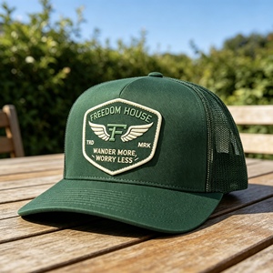 Gorra Trucker con Logotipo Bordado Personalizado, Gorra de Béisbol de 5 Paneles con Malla Trasera, Gorra para Hombre y Mujer con Protección UV para Exteriores - Product Image 6
