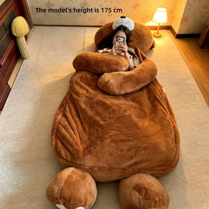 Saco de Dormir de Peluche Estilo Oso de Peluche, Saco de Dormir Envolvente Acogedor, Saco de Dormir Extra Grande de Peluche - Product Image 3