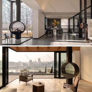 CRUISE monté au plafond sans fumée respectueux de l'environnement chauffage flottant four <span class=keywords><strong>fermé</strong></span> cheminée suspendue à bois 800mm - Product Image 3