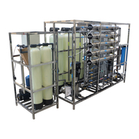 Système de purification d'eau potable automatique RO 500 LPH, usine de filtration par osmose inverse industrielle pour eau de puits et de forage, ISO&CE