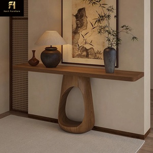 Console de style japonais Wabi Sabi créative pour l'<span class=keywords><strong>entrée</strong></span>, console en bois rétro, console étroite de luxe italienne - Product Image 3
