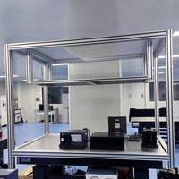 Cadre en profilé aluminium industriel 4040 sur mesure pour équipement d'automatisation, capot anti-poussière, pliage, personnalisation non standard