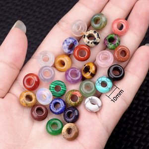 Al por mayor Cuentas de <span class=keywords><strong>piedra</strong></span> de cristal Abacus de 10*5mm con orificio grande, Cuentas espaciadoras de piedras preciosas con orificio de 4mm, Accesorio para la fabricación de joyas, Regalos inspirados - Product Image 3