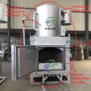 Incinérateur 10 kg Fabrication d'incinérateur de déchets Crématoire pour animaux de compagnie - Product Image 5