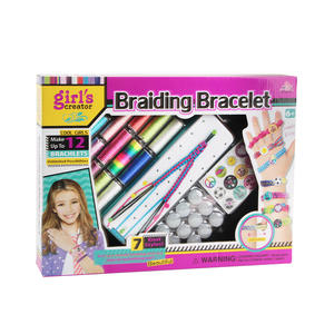 Bracelet d'<span class=keywords><strong>amitié</strong></span> faisant le kit pour filles bricolage corde tressée enfants Bracelet bricolage enfants voyage activité ensemble - Product Image 3