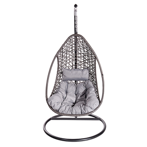 Moderno Conjunto de Muebles Colgantes de Mimbre y Metal para Jardín, Patio o Terraza, <span class=keywords><strong>con</strong></span> Asiento de Columpio de Ratán y Reposabrazos - Product Image 2