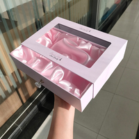 Coffret Cadeau Rigide Coulissant de Luxe Personnalisé en Usine avec Fenêtre Transparente, Emballage Papier pour Perruques, Robes de Mariée, Ensembles Cadeaux, Boîte pour Postiches