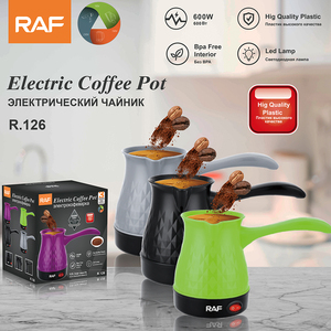 RAF 600W caffettiera elettrica BPA Free interno di alta qualità corpo in plastica con lampada a LED facile operazione per la preparazione di bevande calde - Product Image 3