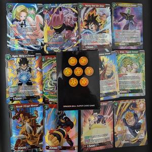 100 unids/caja versión en inglés. DBZ Son Goku Son Gohan <span class=keywords><strong>Piccolo</strong></span> Trunks recoger personaje niños caja ciega Anime <span class=keywords><strong>juego</strong></span> de cartas Tarjeta de papel SSR - Product Image 2