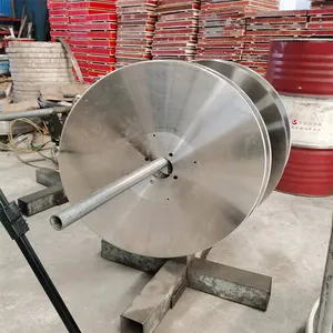 Mesin pemotong pipa otomatis bulat Diameter 1 Meter, mesin pemotong pipa otomatis dengan pisau Bundar untuk memotong rol kertas