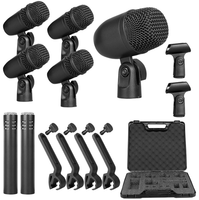 Kit de microphones pour batterie et jazz, ensemble de micros pour instruments, pour performance scénique professionnelle, vente en gros