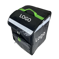Double Shoulder Waterproof Insulated Foldable Instant Cooling Food Delivery Bag Vinyl Material Portable Backpack Style