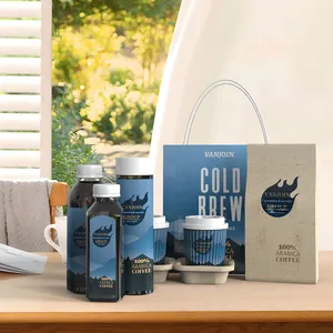 Nieuwe 12 16Oz Franse Vierkante Lege Plastic Fles Voor Het Sap Van Huisdieren Voor Het Bewaren Van Zelfgemaakte Cold Brew Koffie Smoothies Melkverpakkingsfles