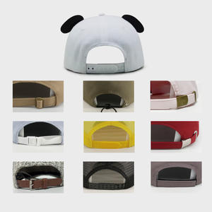 قبعة بيسبول مخصصة للبالغين بتطريز حيواني ثلاثي الأبعاد وحروف على الدنيم بـ 6 ألواح وحافة مسطحة مع أذنين - Product Image 5