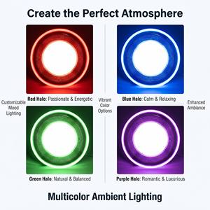 <span class=keywords><strong>Faretto</strong></span> <span class=keywords><strong>LED</strong></span> da Incasso Dimmerabile per Interni con <span class=keywords><strong>Pannello</strong></span> in Acrilico, Downlight <span class=keywords><strong>LED</strong></span> SMD2835, 3CCT Cambio Colore, Corpo in Metallo per Casa - Product Image 3