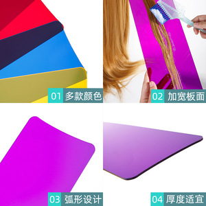 Tablero de resaltado semitransparente colorido, plástico de 40x12x0,2 cm para teñir el cabello en salón, para todo tipo de cabello - Product Image 2