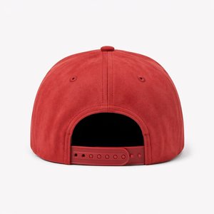 "Premium 6-Panel Faux Suede Baseball Cap Custom <b>Flat</b> Embroidery Logo Outdoor Sport <b>Hat</b> Manufacturer" - Product Image 5