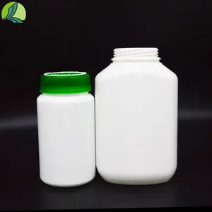 Bouteille d'emballage de réactif liquide carré en HDPE de 250ml 500ml avec bouchon à vis et impression de logo