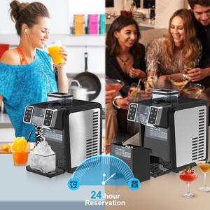 SOHEF Machine à glaçons et à smoothies 2 en 1 personnalisée OEM, sortie rapide de smoothies en 1 minute, machine automatique mini-flocons de neige carrés - Product Image 5