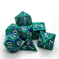 Offre Spéciale dés en métal polyèdre 7 pièces, jeux de dés à utiliser pour le jeu de rôle de Table