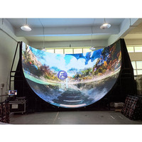 P1.9 P2.6 P3.91 XR VR Studio LED Wall para producción virtual Realidad Pantalla LED curvada Domo 3840Hz 7680Hz Pantalla de pared de video LED
