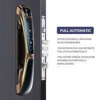 Cerradura Inteligente Biométrica Electrónica con Reconocimiento Facial, Huella Dactilar, Contraseña, Tarjeta RFID, Entrada sin Llave, Cerradura para Puerta Principal con Cámara
