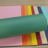 Papier cartonné multicolore 80-120 g/m², écologique, sans acide, anti-ondulation, recyclable, en pâte de bois vierge, pour origami, arts et artisanat, découpe