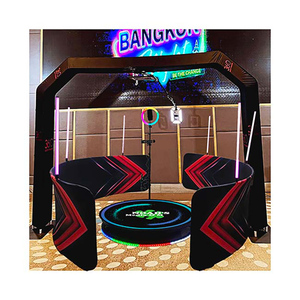 Logo personnalisé gratuit 360 cabine photo rotative à piles lumière LED à changement de couleur pour - Product Image 3