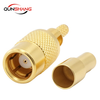 Conector SMB-C-K-1.5 de Precisión de 75 Ohmios, Tipo Jack Hembra, Chapado en Oro, para Cable RG179, Transmisión de Video HD-SDI de CC-2GHz, Clasificación IP67