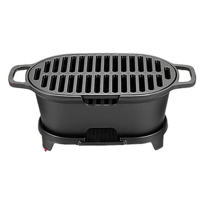Pre-seasoned <strong>Mini</strong> <strong>Charcoal</strong> <strong>Grill</strong> Outdoor Portable Small <strong>Charcoal</strong> <strong>Grill</strong> and Tabletop Cast Iron Skillet - Product Image 1
