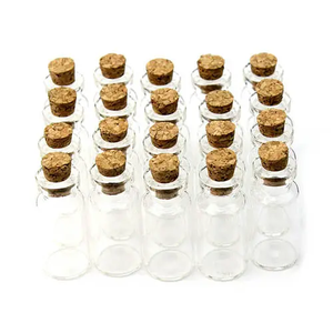 2ml 3ml 5ml 10ml 15ml 30ml Transparent Wishing <strong>Glass</strong> <strong>Bottle</strong> with Cork <strong>Mini</strong> Cylinder Jars for Gift Packaging Available - Product Image 1