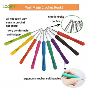 Kit <span class=keywords><strong>de</strong></span> couture ergonomique en TPR <span class=keywords><strong>de</strong></span> 72 pièces avec <span class=keywords><strong>crochet</strong></span> à <span class=keywords><strong>crochet</strong></span> et <span class=keywords><strong>aiguilles</strong></span> à tricoter à manche souple, ensemble d'<span class=keywords><strong>aiguilles</strong></span> à tricoter, travaux manuels, étui emballé - Product Image 3