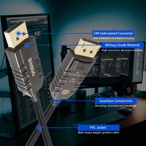 Cao cấp AOC 1.4 nam nam Cáp màn hình độ nét cao dp Mini DP cáp hỗ trợ 8K HDR năng động âm thanh <span class=keywords><strong>video</strong></span> cáp - Product Image 4