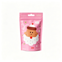 Sacs en plastique refermables avec logo imprimé personnalisé, 100g, 250g, 500g, imperméables, qualité alimentaire, pour aliments pour bébés, sucre, barres chocolatées