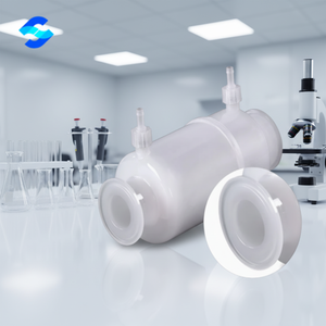 Filtro <span class=keywords><strong>de</strong></span> Cápsula <span class=keywords><strong>de</strong></span> PTFE Hidrófilo <span class=keywords><strong>de</strong></span> 0.1 Micras con Eficiencia <span class=keywords><strong>de</strong></span> Filtración del 99.9999%, Abrazadera Triple <span class=keywords><strong>de</strong></span> 0.5 Pulgadas <span class=keywords><strong>para</strong></span> Filtración Estéril <span class=keywords><strong>de</strong></span> Agua - Product Image 1