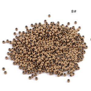 Nano anneaux doublés en <span class=keywords><strong>silicone</strong></span>, très petits, pour extensions de cheveux, i-tip - Product Image 1