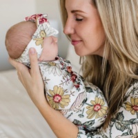 Robe de maternité et de lactation en coton Pima biologique de luxe, ensemble barboteuse bébé assortie, antibactérien, écologique, incontournable pour la trousse d'hôpital