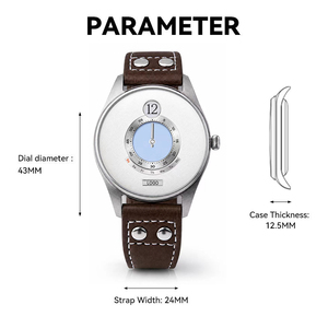 Reloj Personalizado con Control por Radio, Reloj de Salto de Hora, Movimiento de Cuarzo Japonés, Sincronización Atómica, Resistente al Agua 5ATM, Caja de Acero Inoxidable - Product Image 6